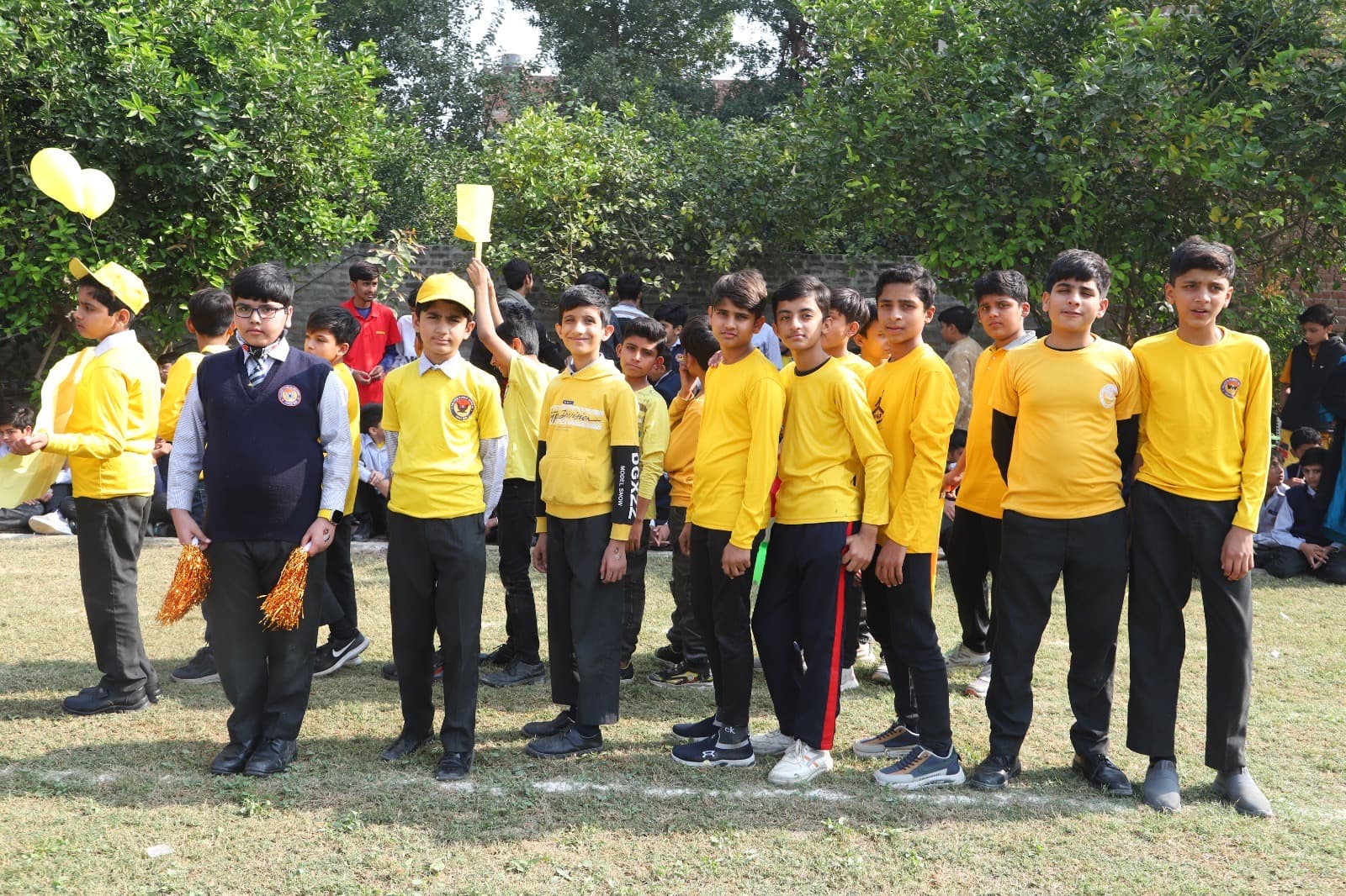 Boys house team at the annual sports